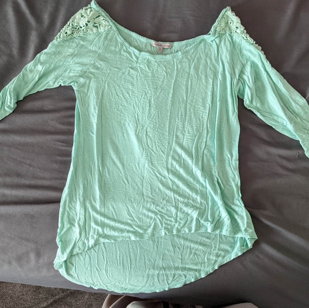 3/4 sleeve Charlotte russe top